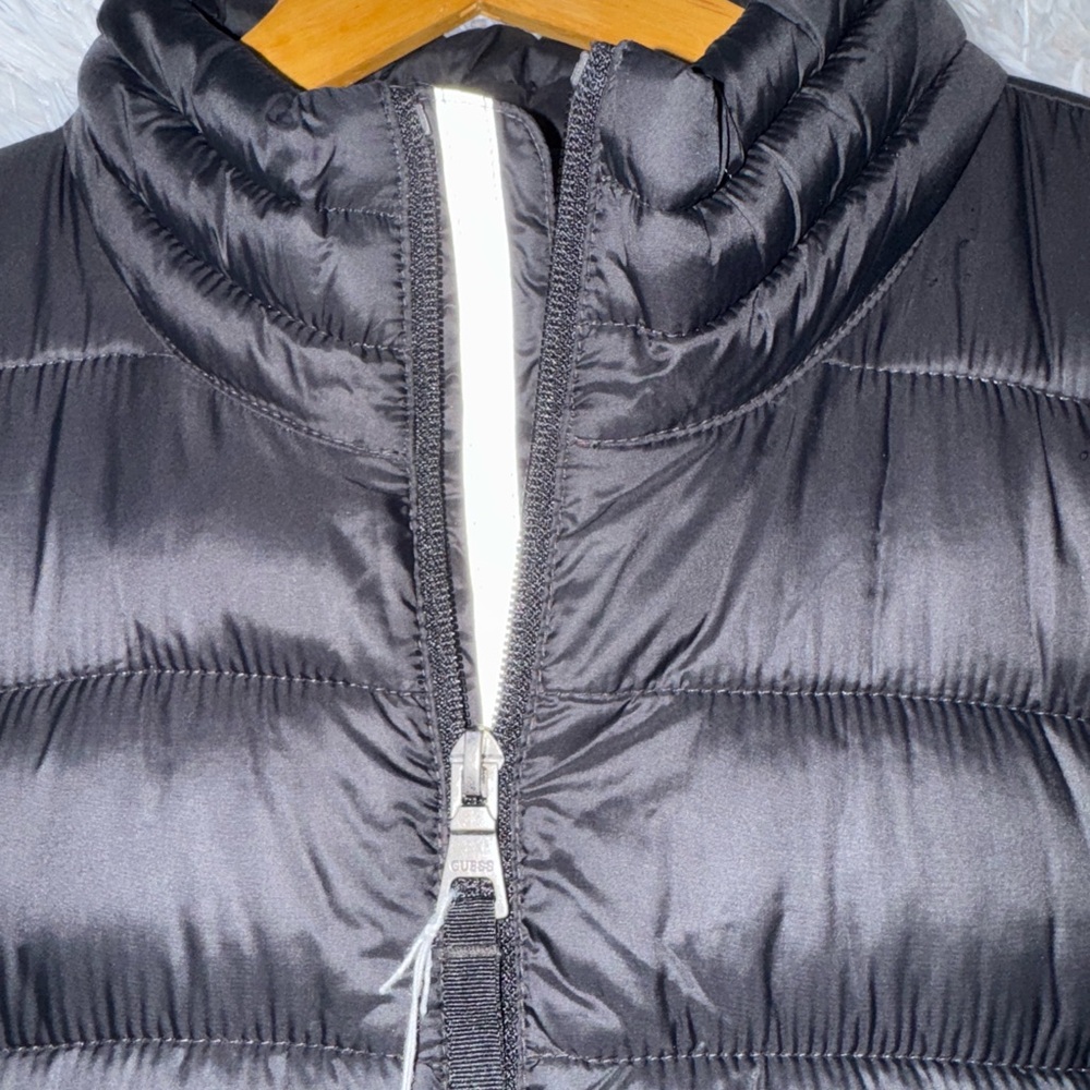 Guess Charcoal Puffer Jacket - Picture 3 of 7